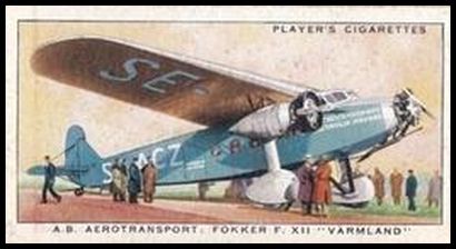 30 AB Aerotransport Fokker FXII Varmland